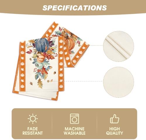 Artoid Mode 210 GSM Fall Table Runner Home Party Decor 13x48 Inch