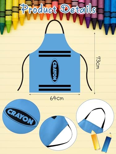Teenyyou Crayon Costume with Apron and Cone Hat Adult