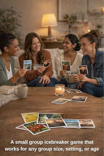 Faith Habits Faith Discussion Photo Cards for Small Groups, 50 Card Stock Cards, Christian Conversation Starter, Bible Study Game, Youth and Adult Ministry