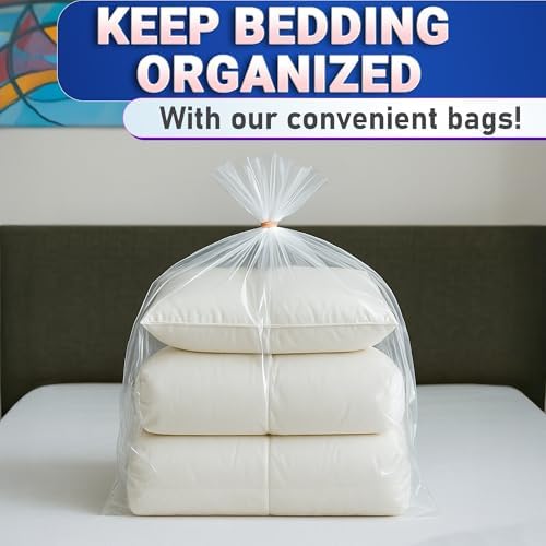 5 Pcs Shrink Wrap Bags for Gift Baskets, 32x40 in, Dust Cover
