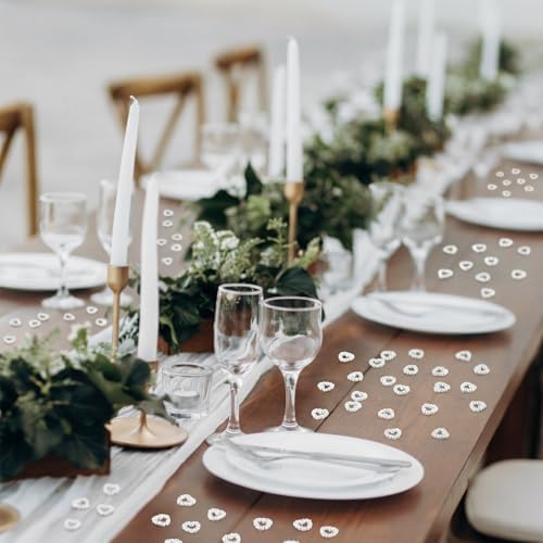 500 Pcs Pearl Heart Table Scatter Confetti Mini Wedding Decor