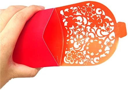 "Honbay 10PCS Chinese Red Envelopes Lucky HongBao Money Pockets, 17.7x8.5cm/6.97x3.35inch - Congratulations and Prosperity (Wedding)"
