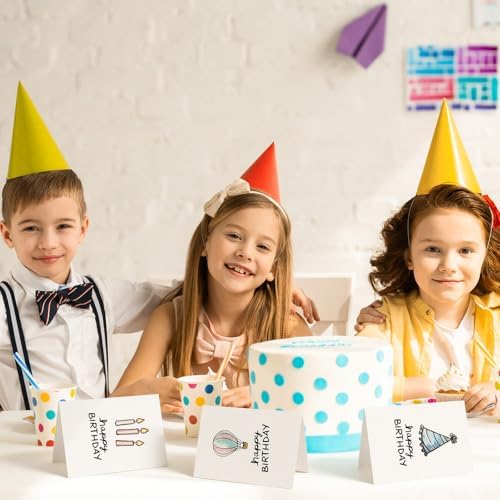 AmazingSpark 120 Kit Happy Birthday Cards Bulk with Envelopes 4.8 x 6.8''