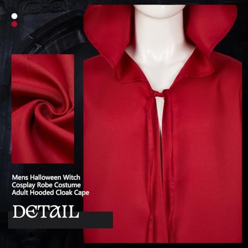 Tunic Hooded Robe Adult Wizard Robes Monk Priest Cloak Halloween Cosplay
