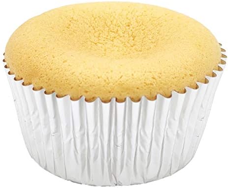 Standard Silver Foil Cupcake Liners Muffin Baking Cups for Party and More, 100-Count