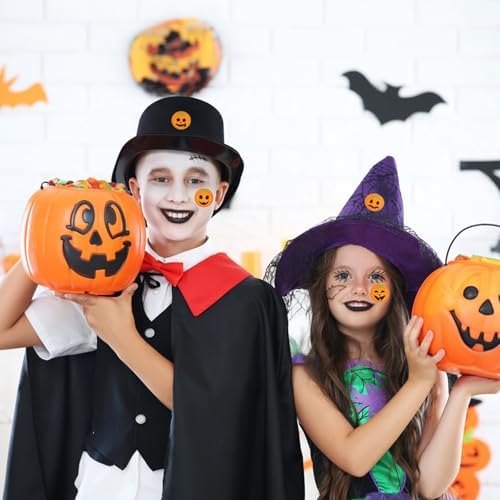 Anwyll 1000 Pcs Halloween Stickers - 1.5'' Pumpkin Stickers for Decorating