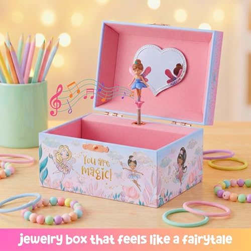 Giggle & Honey® Musical Fairy Jewelry Box for Girls