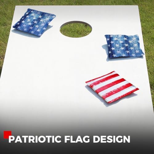 SPORT BEATS Cornhole Bags Set of 8 - Regulation 6"x6" 14-16 oz