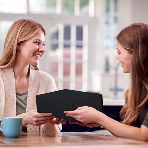 Tlpmsk Black Gift Boxes With Lids,9.7x7.2x3.3 Inch,Magnetic Box for Present