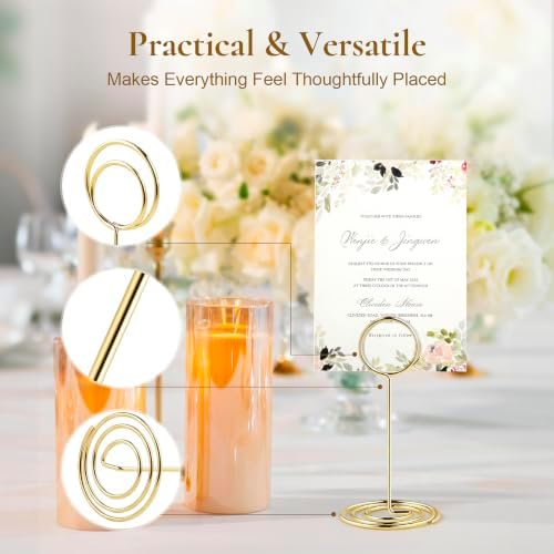 25-Pack Table Number Holders - Place Card Holders