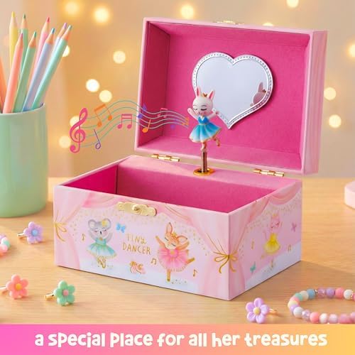 Giggle & Honey® Musical Ballerina Jewelry Box for Girls