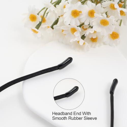 Furry Cat Ears Headband Women, Black Kitty Ear Cat Accessories for Halloween Cat Woman Costume Outfit