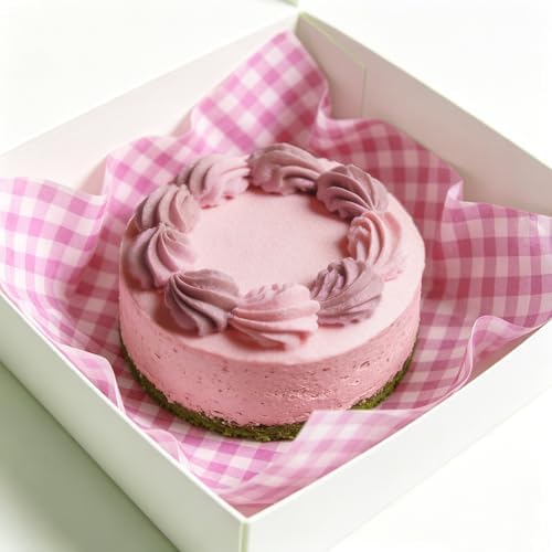 200 Pcs Pink Checkered Deli Paper, 7x7 Inch Waxed Food Wrapping Sheets - Grease Resistant Basket Liners for Burgers, Sandwiches, Bakery & Party Trays