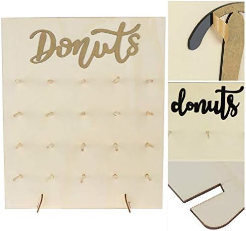 DIY Donuts Wall Display Holder, Wooden, 12" x 12"