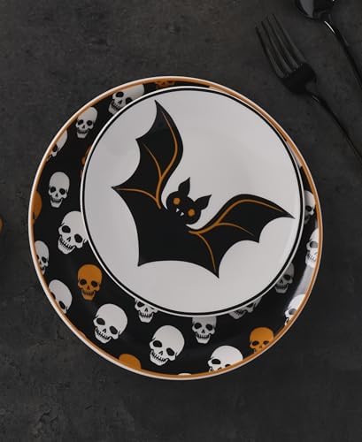 Oneida Vintro Halloween Tidbit Plates Set Of 4, Service For 4
