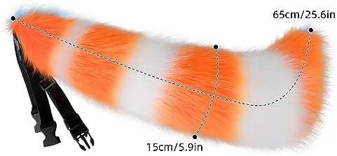 JUNBOON Faux Fur Cat Ears and Wolf Fox Tail Set Adult Kids Claw Glove Kit for Halloween Anime Cosplay Party