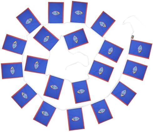 AZ FLAG Guam Bunting 20 ft 20 flags Light Polyester