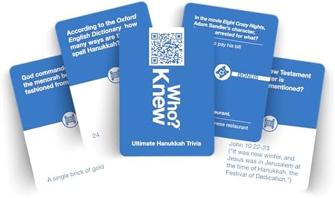 Hanukkah - Hanukkah Gifts - Chanukah Gifts - Chanukah - Dreidel Game - Hanukkah Games - Who Knew? Hanukkah Trivia