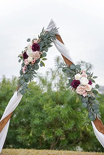 ponatia Artificial Wedding Arch Flowers Set of 2