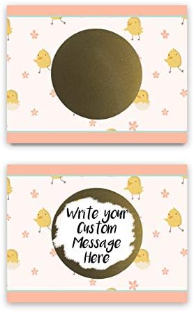 My Scratch Offs Make Your Own DIY Scratch Off ScratchNotes 20 Pack 3x4 Note Cards & Stickers Teacher Rewards Easter Spring Chick Design