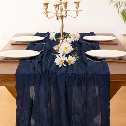 Cheesecloth Table Runner Fall Boho Wedding Birthday Party Home Decor
