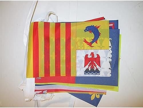 AZ FLAG 22 French Metropolitan regions Bunting 23 ft 22 flags