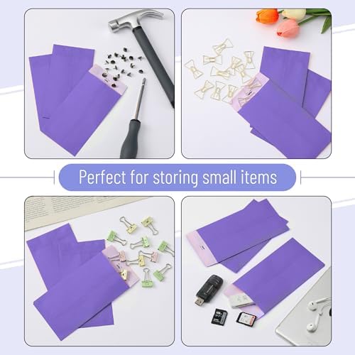 Mr. Pen- Money Envelopes for Cash, 6.5" x 3.5", 100 Pack, Kraft Paper | Self-Adhesive Bulk Cash Envelopes for Budgeting, Money and Coin Saving, Check, Budget, Small Item Organizing