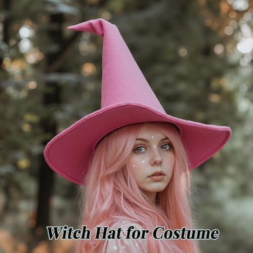 Witch Hat, 18IN Wizard Hat Cosplay Accessories for Halloween