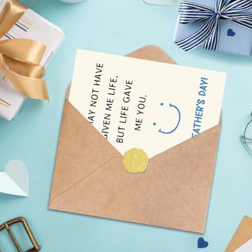 Step Dad Father's Day Card, Fathers Day Card Gifts for Bonus Dad