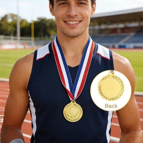 Gold Medals for Awards,1st Winner Medals for Sports, Competitions, Party, Olympic Style, 2 Inches
