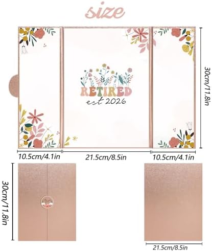 Holkcog Rose Flower Retirement Guest Book Alternative Decorations Women