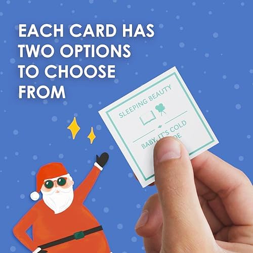 Talking Tables Crazy Charades Game, 60 Cards, Dinner Party, Fun Travel Pocket Games for Kids, Adults, Card Games, Xmas Stocking Stuffer Christmas, Ages 8+