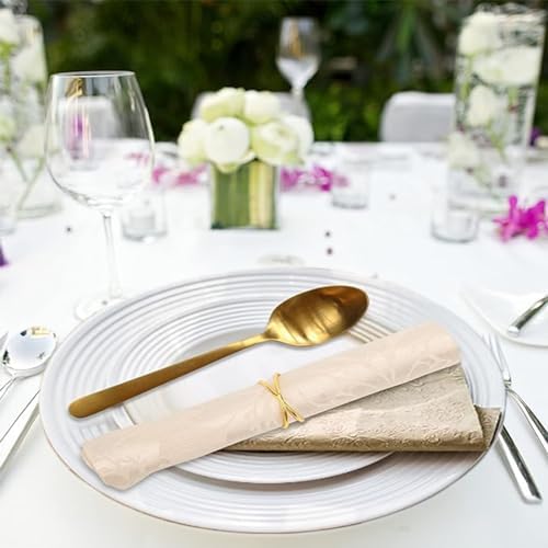 Gold Napkin Rings-24 PCS Metal Spiral Napkin Rings(Spiral)