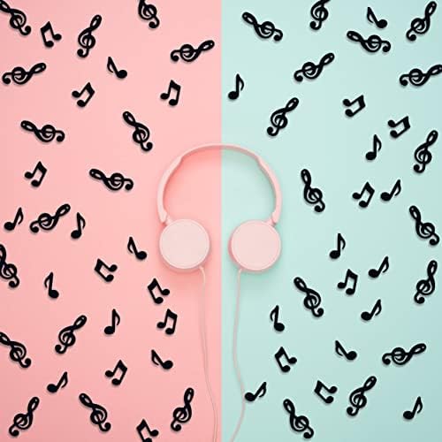 Confetti Musical Notes Confetti Black Musical Clef Cutout for Music Party Reception Birthday Wedding Engagement Baby Shower Party Decoration Supplies 3 style(Music)
