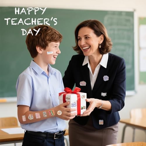 Teacher Appreciation Gifts – 100 PCS Funny Teacher Stickers | Teacher Appreciation Decorations - Teacher Must Haves Supplies Stuff Essentials Games Toys Gifts for School Classroom Students