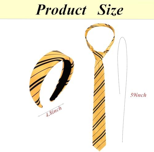 Halloween Wizard Costume Accessories Adult Headband Tie Yellow
