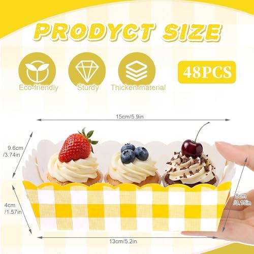Funnymoom 48 Pcs Fall Thanksgiving Paper Food Trays