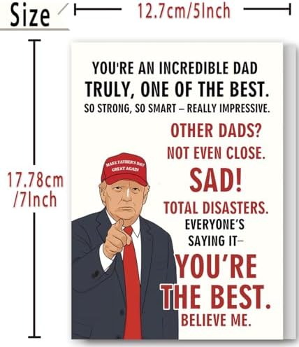 FANCYLUCKY Funny Father's Day Card for Dad Grandad Husband
