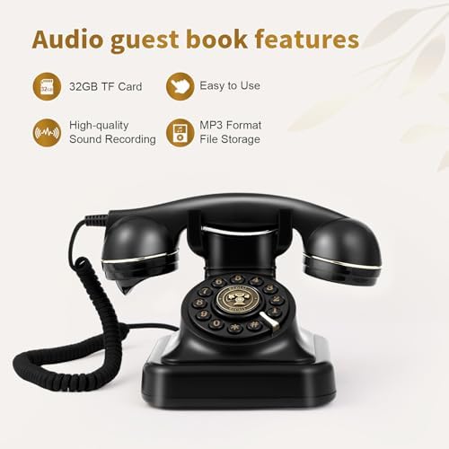 Audio Guest Book Wedding Phone,Record Customized Audio Messages for Parties