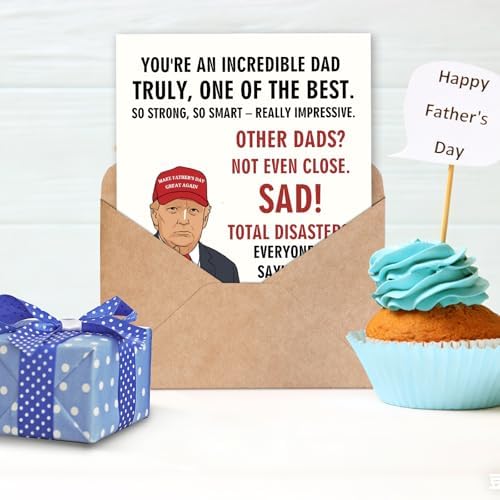 FANCYLUCKY Funny Father's Day Card for Dad Grandad Husband