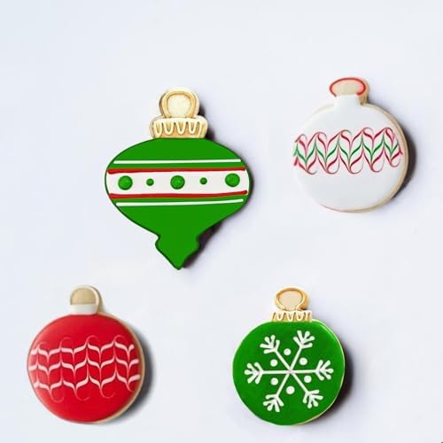 JOB JOL Christmas Ornaments Cookie Cutters 4 PCS, 4'', 4.25''