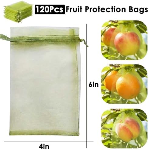 Green Organza Bags 4x6 Mesh Bags Drawstring for Jewelry Favor Gifts Pouch