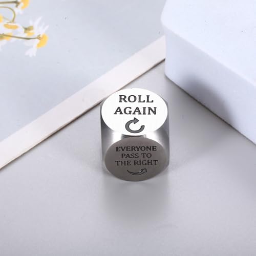Christmas Dice Games for Family Night Santa Swap Gift Exchange Dice for Women Men Christmas Stocking Stuffers for Teens White Elephant Gift Party Games Dices Holiday Party Favors 1.6x1.6cm