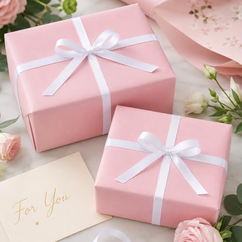 30 Yards Thin White Ribbon 3/8 in for Gift Wrapping Wedding Bridal Shower