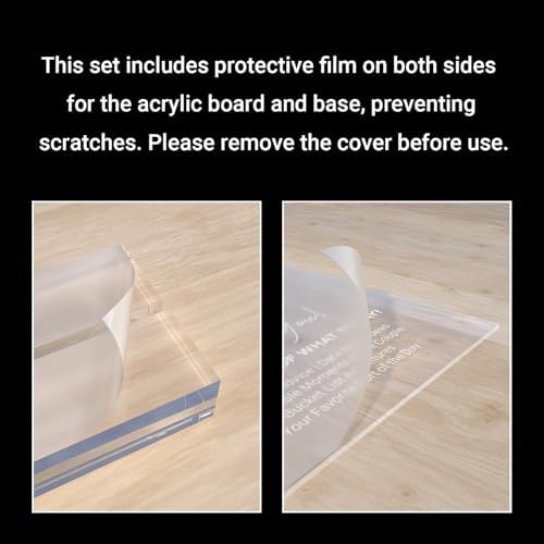 Acrylic Audio Guest Book Sign for Wedding, 8x10 Clear Audio Guestbook Sign with Acrylic Holder Stand, Elegant Audio Phone Guest Book Station Sign for Wedding Reception Table Decor