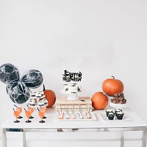 1 Pack Happy Halloween Cake Topper Witch Leg Cake Picks Trick or Treat Halloween Theme Baby Shower Kids Birthday Party Cupcake Decorations Supplies