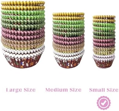 qiqee Christmas Cupcake Liners Muffin Liners for Graduation 300-Count 6 Original Design Christmas Gingerbread Man No Smell, Food Grade Baking Cups Paper(Small Size)