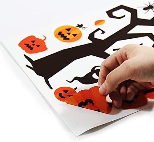CCINEE Halloween Window Stickers - 10 Sheets Window Clings Decals for Party Decoration, Indoor & Outdoor Home Decor