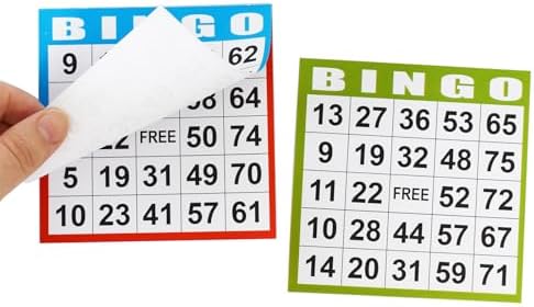 SEETOOOGAMES Bingo Paper Game Cards - 1 on Card - 1000 Sheets (200 Books of 5 Sheets)