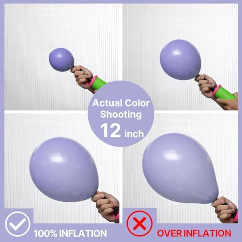 PartyWoo Dusty Purple Balloons 140pcs Lavender Lilac Boho Neutral Color